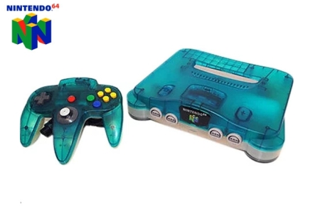/Nintendo 64 Clear Blue & Controller voor Nintendo 64