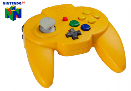 Hori pad Mini N64 Controller - Geel voor Nintendo 64