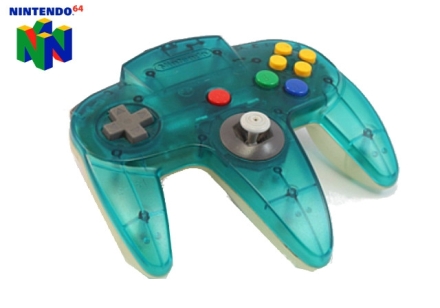 Nintendo 64 Controller Clear Blue voor Nintendo 64