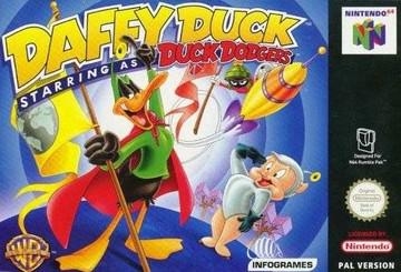 Boxshot Daffy Duck Staring as Duck Dodgers