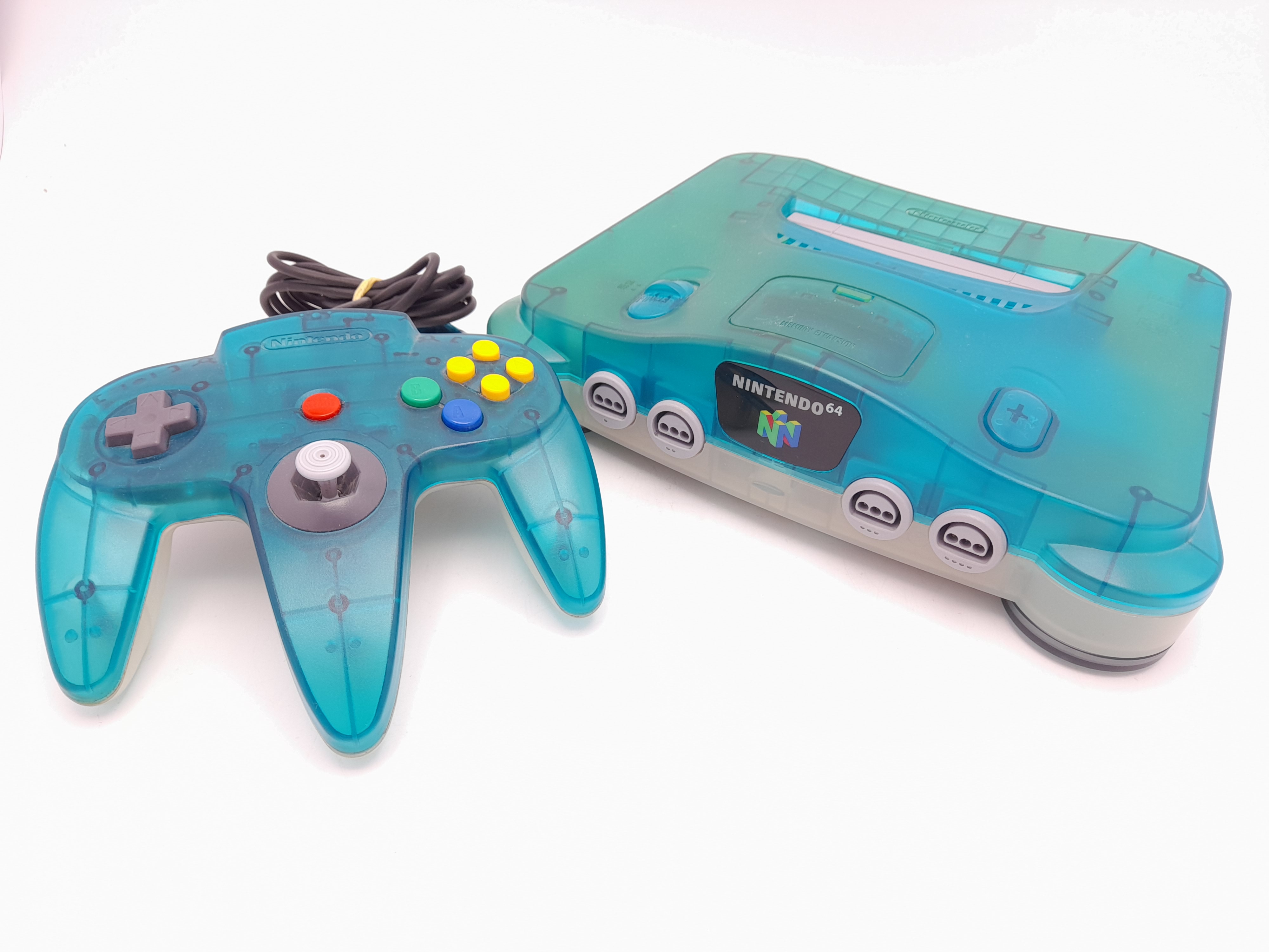 Foto van Nintendo 64 Clear Blue & Controller