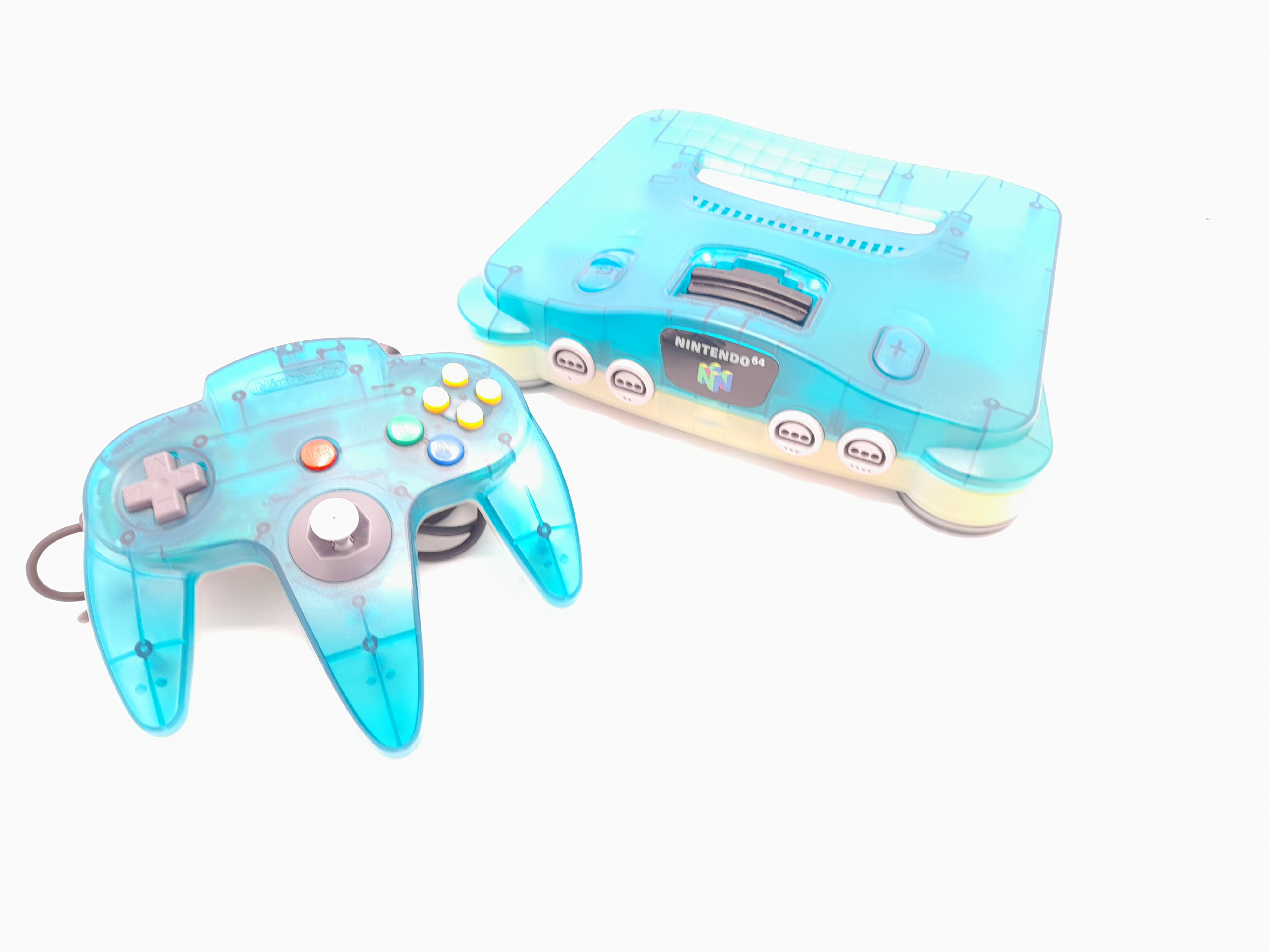 Foto van Nintendo 64 Clear Blue & Controller