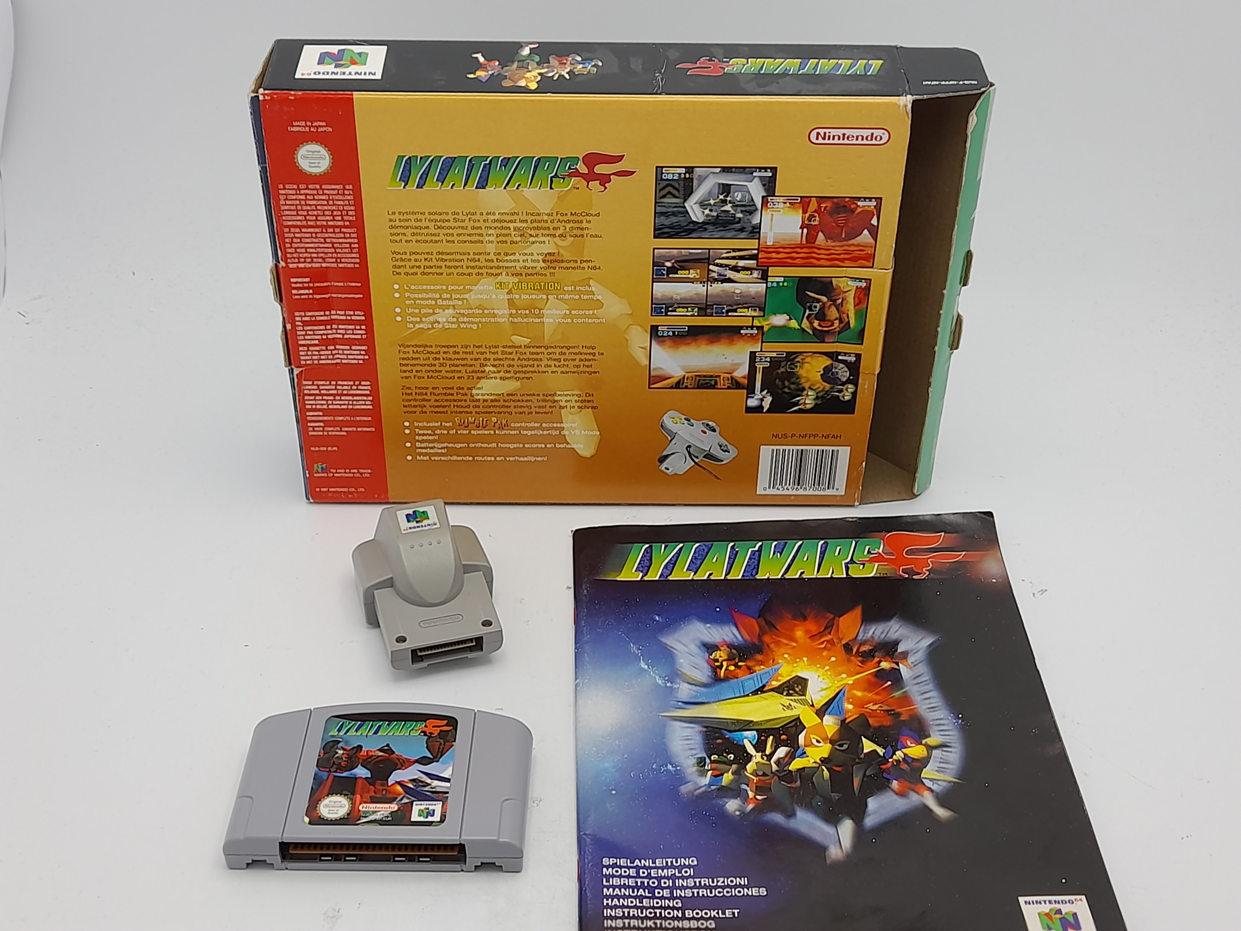 Foto van Lylat Wars & Rumble Pak Compleet