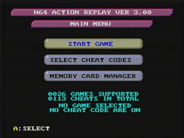 Action Replay: Screenshot