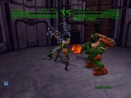 Questo gioco è un picchiaduro in 2D simile a Street Fighter.