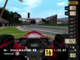 Je kan in deze game ook in first person racen, voor extra snelheidsgevoel!