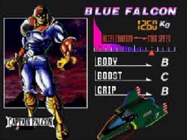 Speel als verschillende F-Zero Grand Prix deelnemers, zoals natuurlijk ook Captain Falcon!