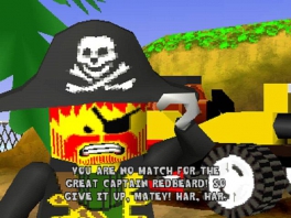 Versla in elke cup een soort "eindbaas", zoals deze piraat!