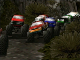 Play with various well-known monster trucks.