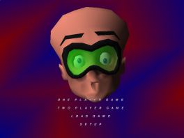 The menu of this game really reminds me of Super Mario 64...