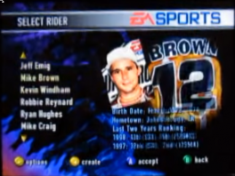 You can choose from a wide variety of well-known motocross riders.