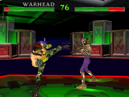 Questo gioco è un classico picchiaduro in 2D, ma puoi schivare lateralmente in 3D.